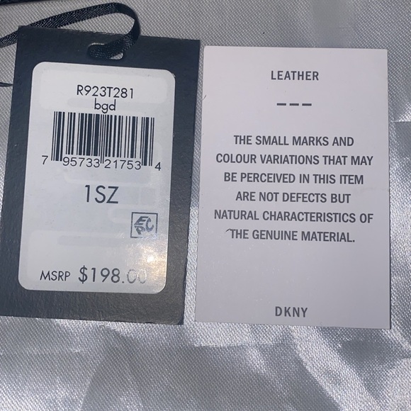 DKNY Womens Elissa Leopard Shoulder Flap Bag Size One Size Color Black/Gold - Picture 6 of 6